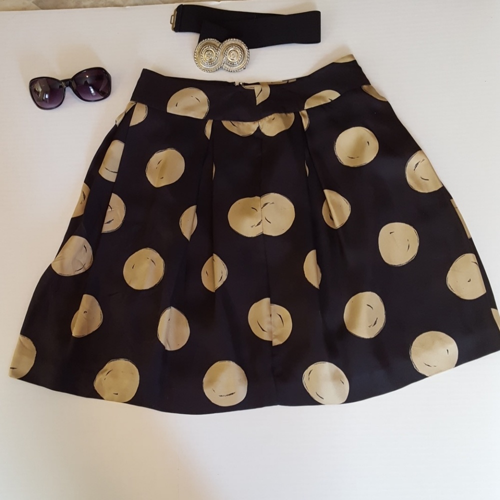Kate Spade Skirt the Rules black gold